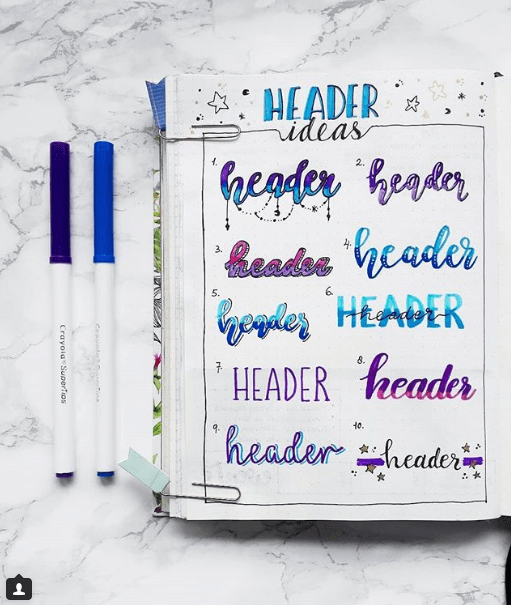 Simple Calligraphy Tricks and Simple headers
