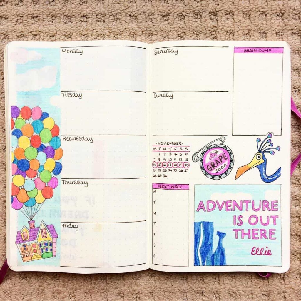 up house inspired layout