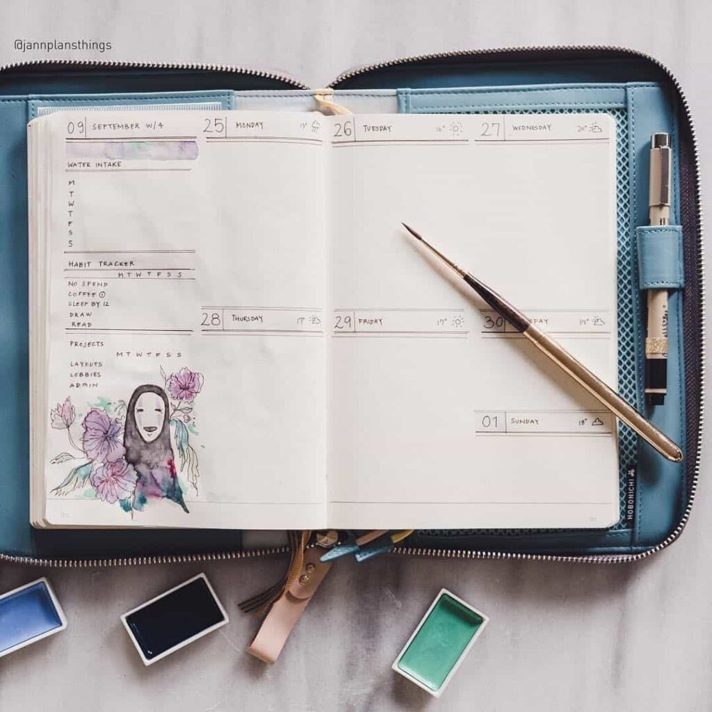 Studio Ghibli themed bullet journal ideas
