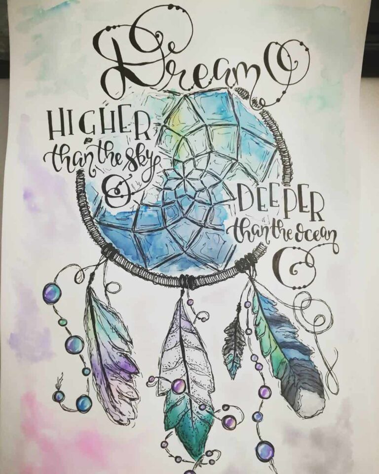 dream catcher bullet journal inspiration