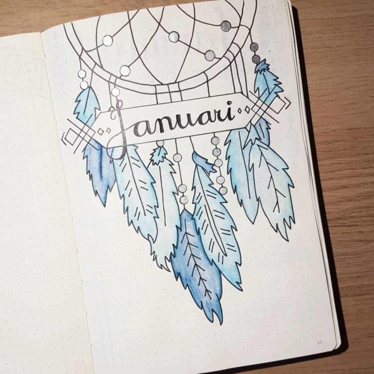 dream catcher bullet journal inspiration