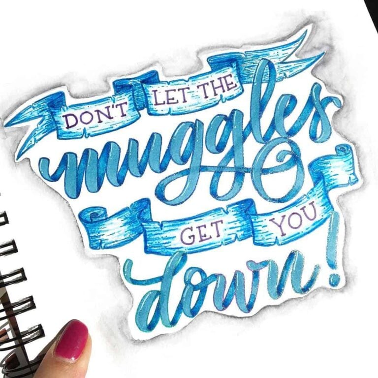 Harry Potter bullet journal layout