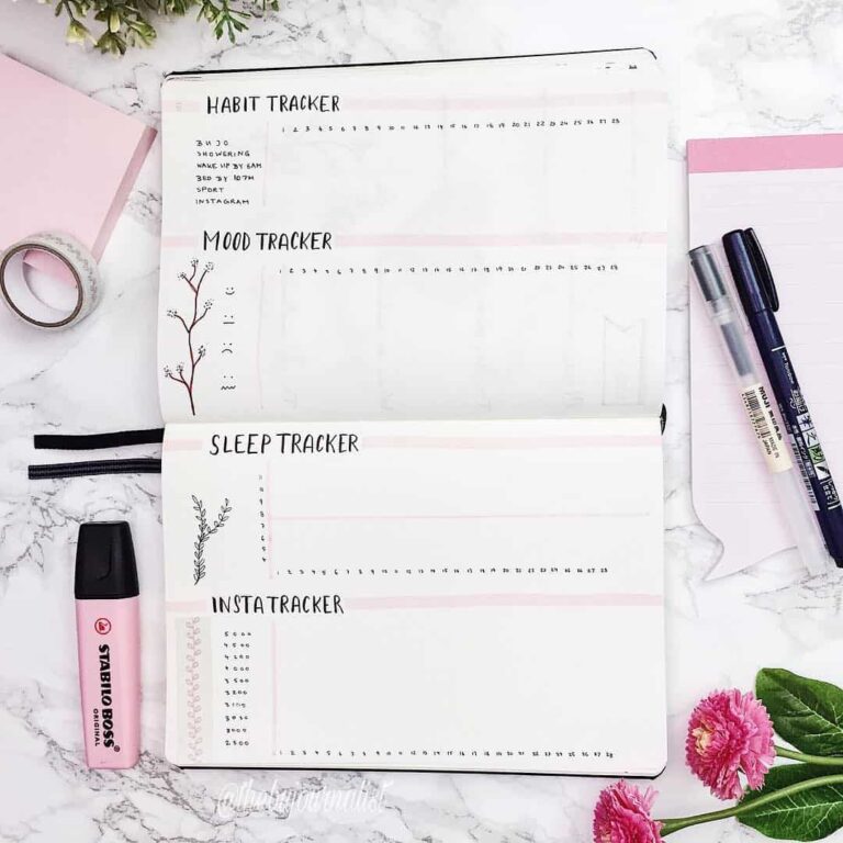 sleep tracker for bullet journal