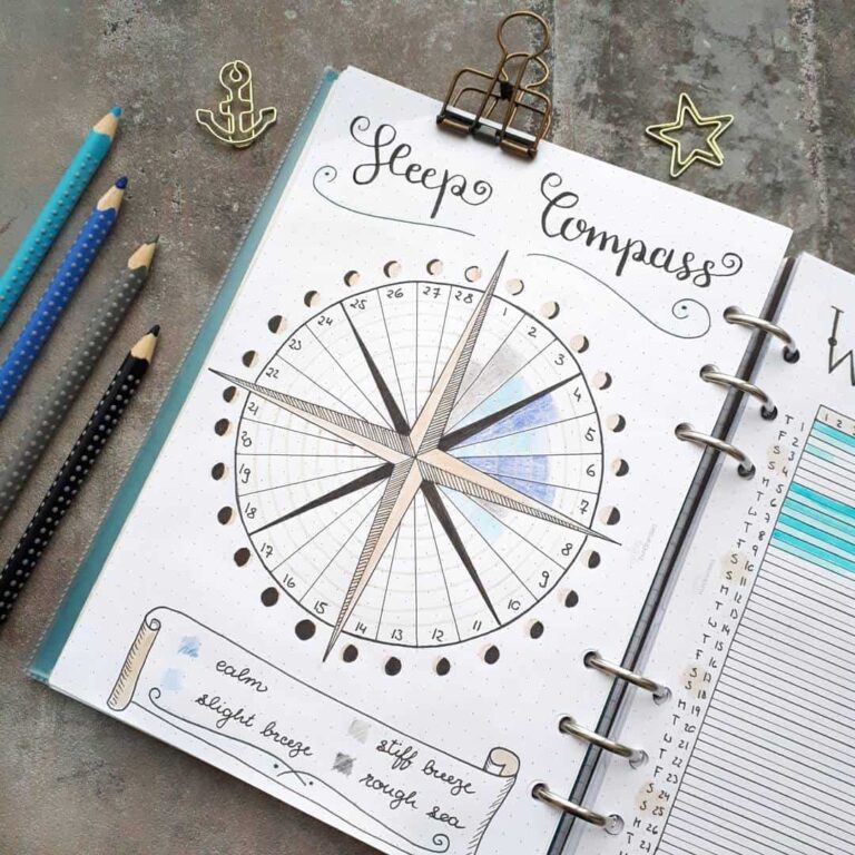 sleep tracker for bullet journal