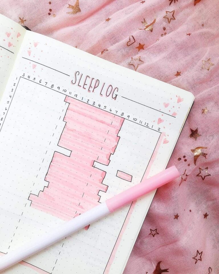 sleep tracker for bullet journal