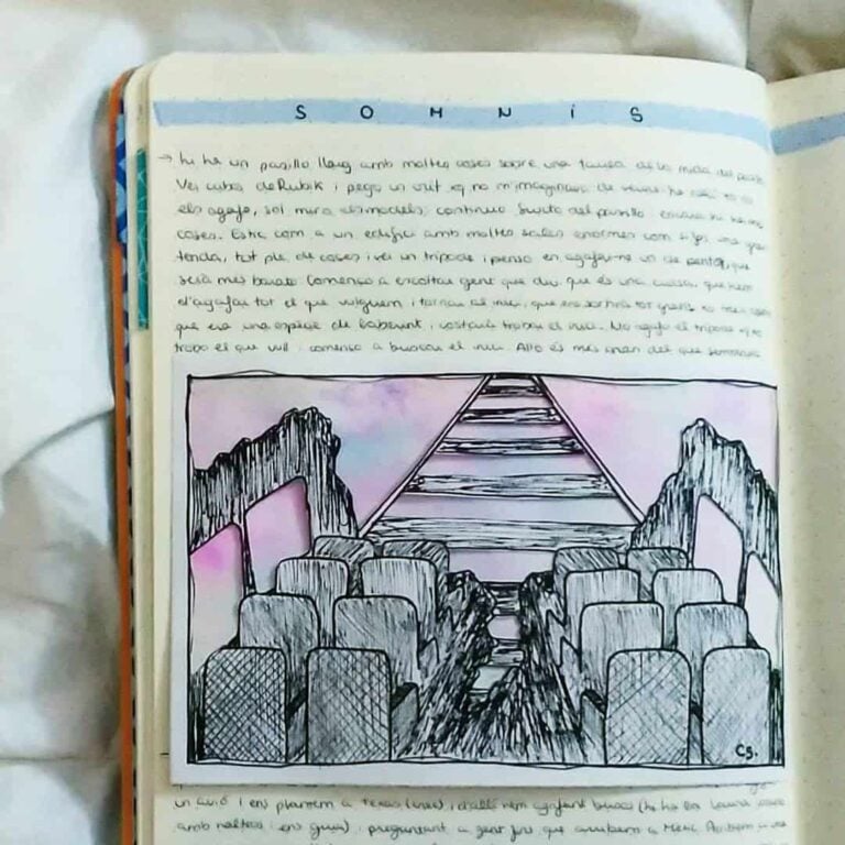 tracking dream in bullet journal