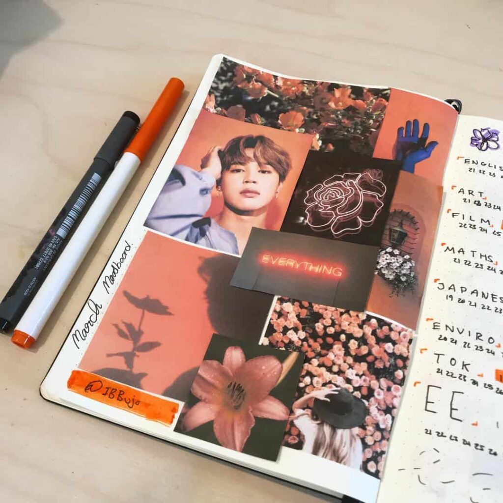 wedding planning bullet journal