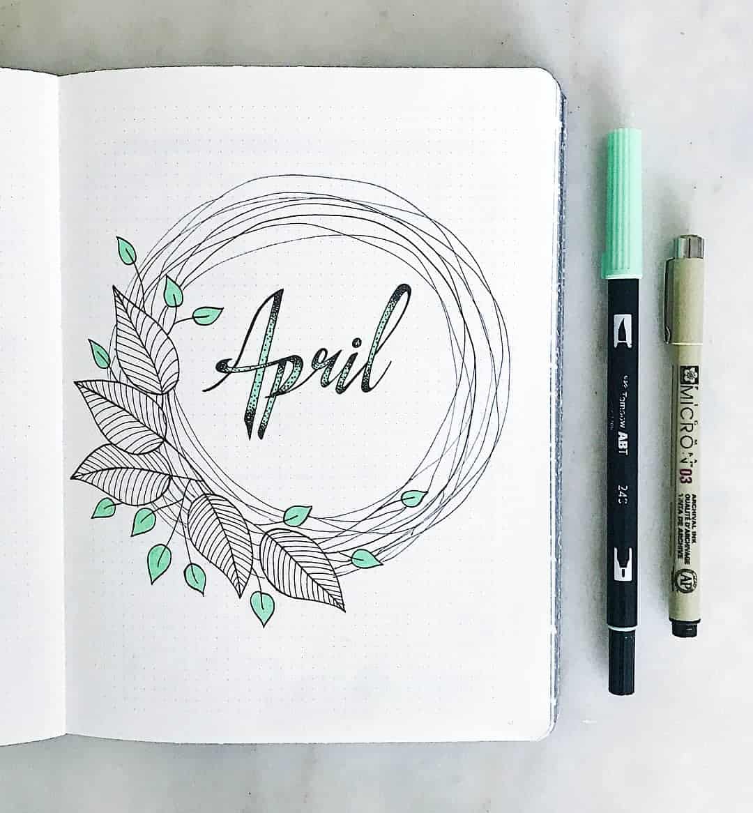 Best Mint Bullet Journal Spreads