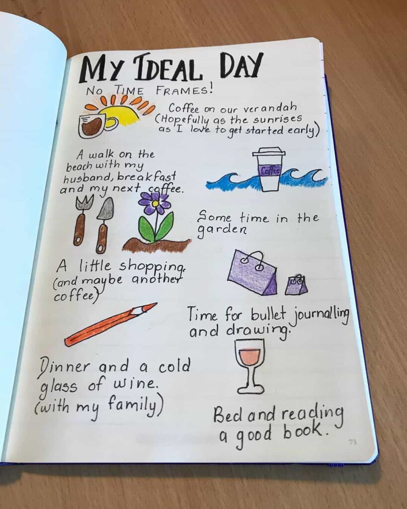 Routine spreads in your bullet journal