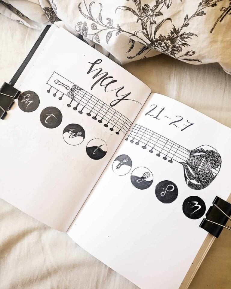 Music Themed Bujo