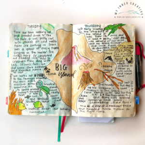 messy style bullet journals