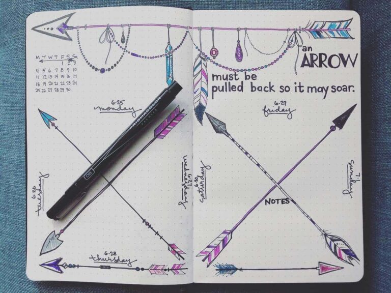 dream catcher bullet journal inspiration