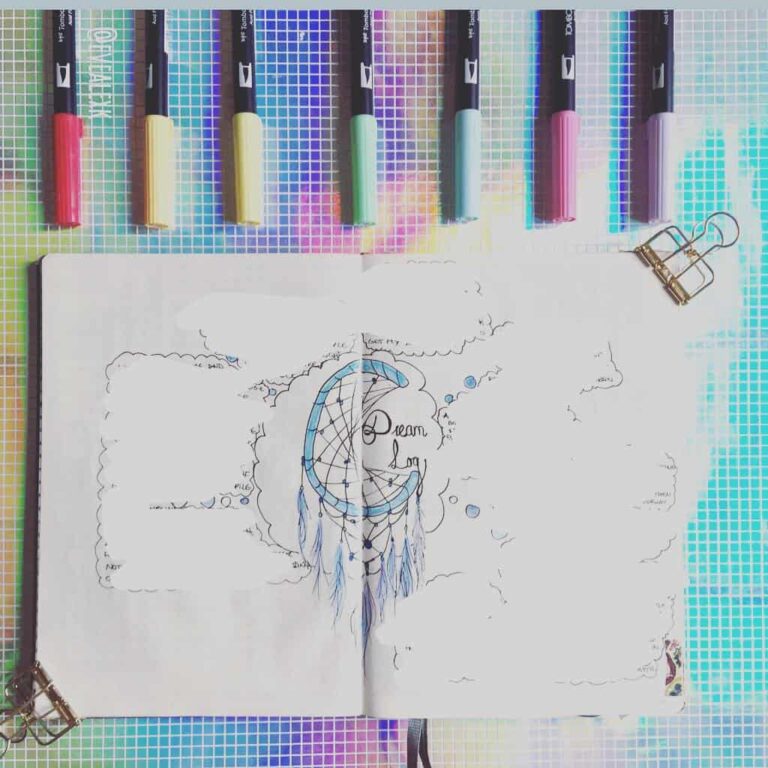 dream catcher bullet journal inspiration
