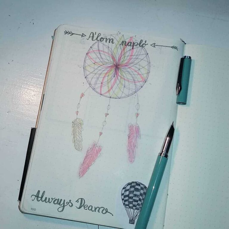 dream catcher bullet journal inspiration