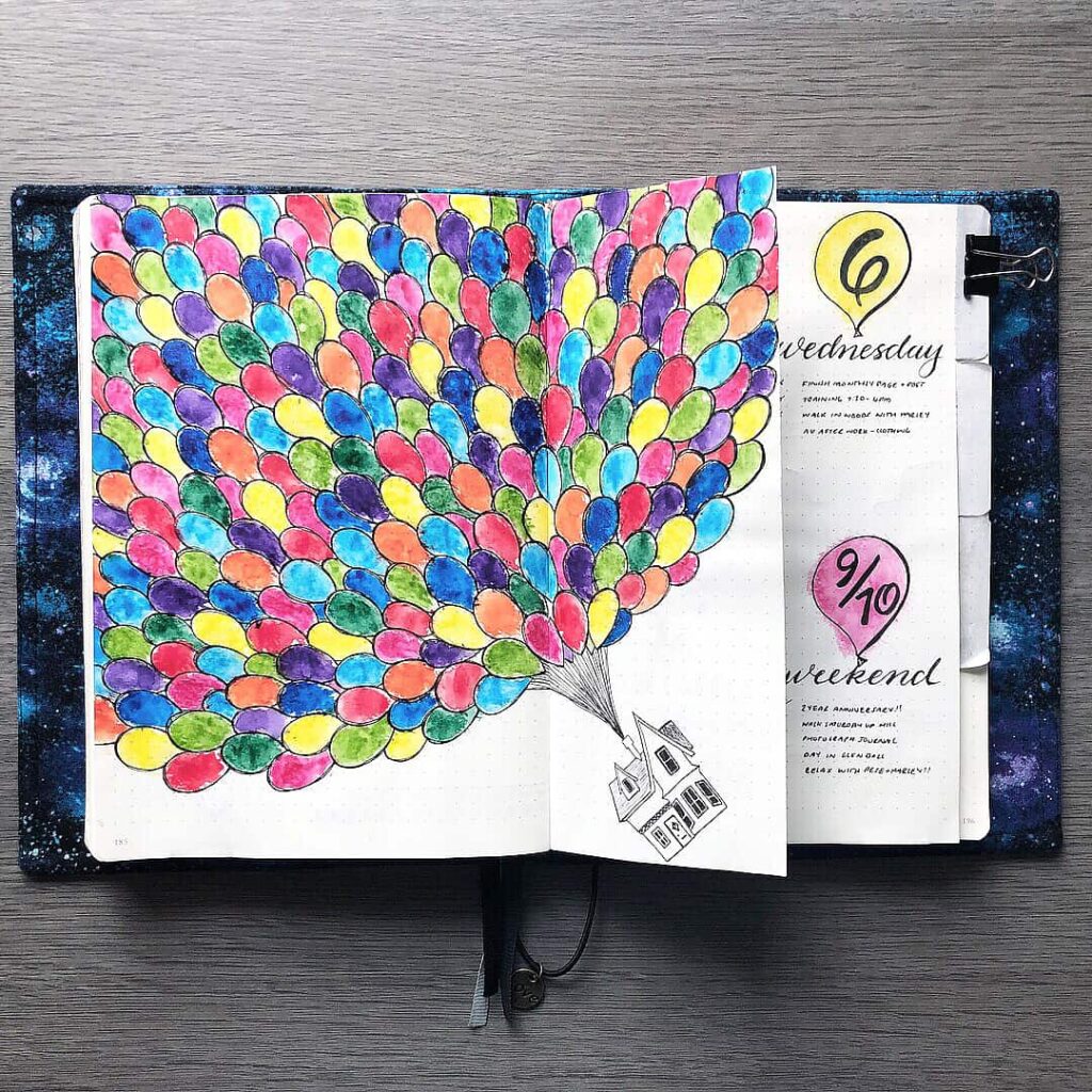 up house inspired layout