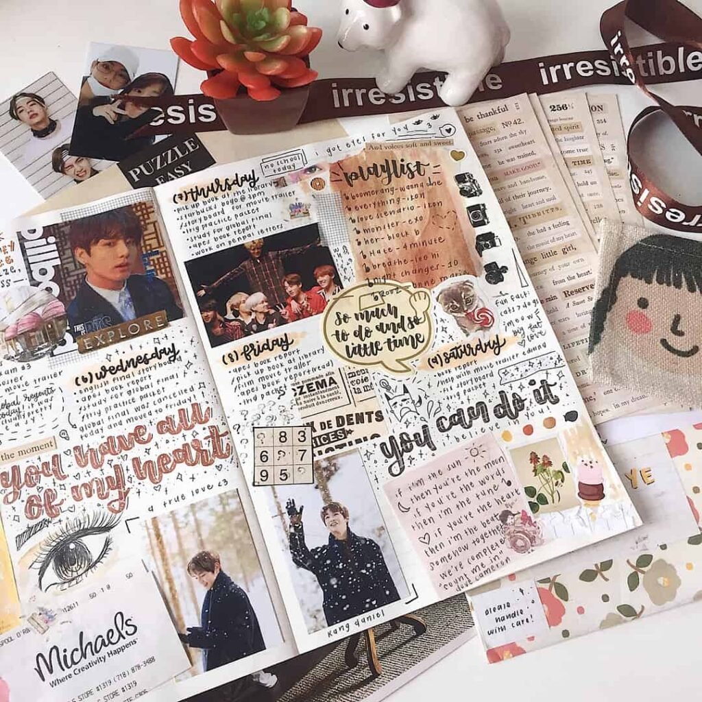 messy style bullet journals