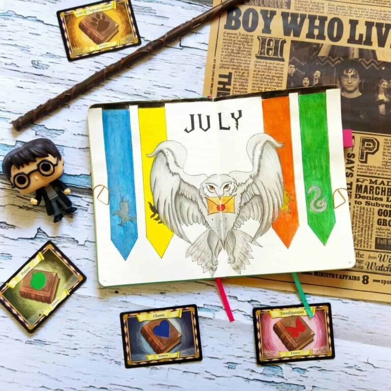 Harry Potter bullet journal layout