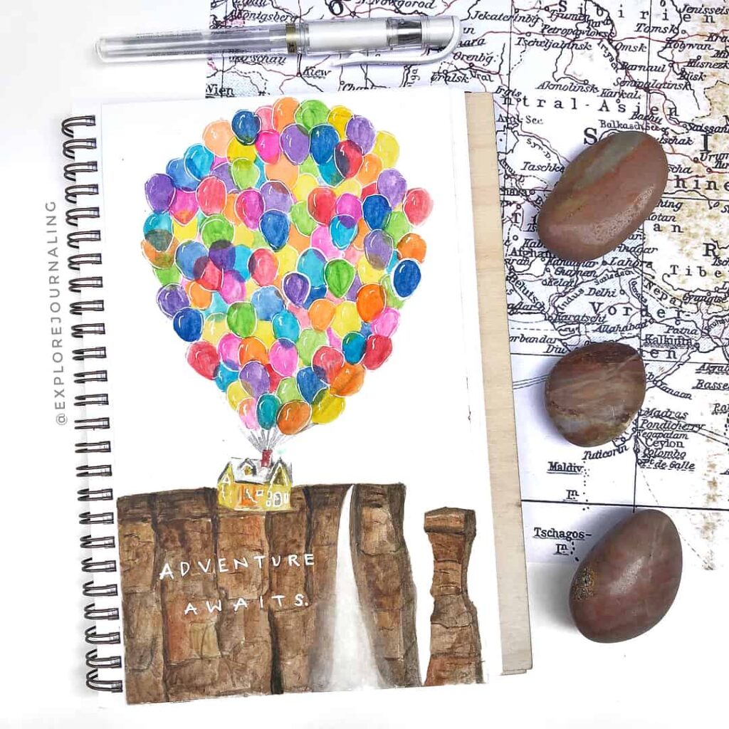 up house inspired layout