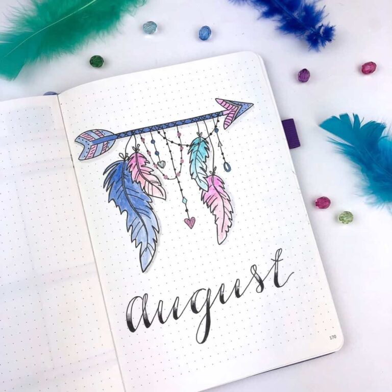 dream catcher bullet journal inspiration