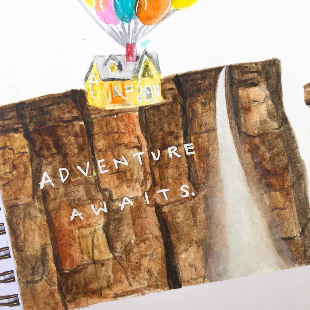 up house inspired layout