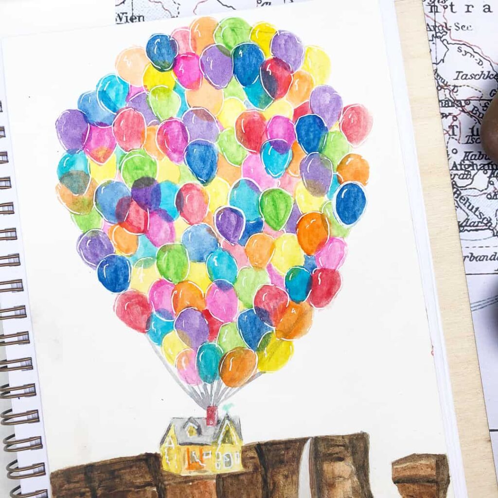 up house inspired layout