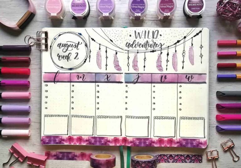 dream catcher bullet journal inspiration