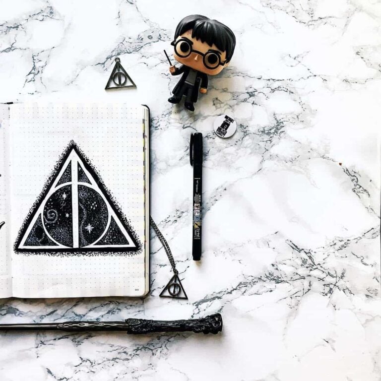 Harry Potter bullet journal layout