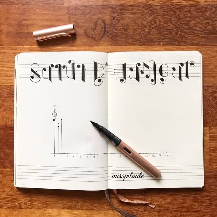 Music Themed Bujo