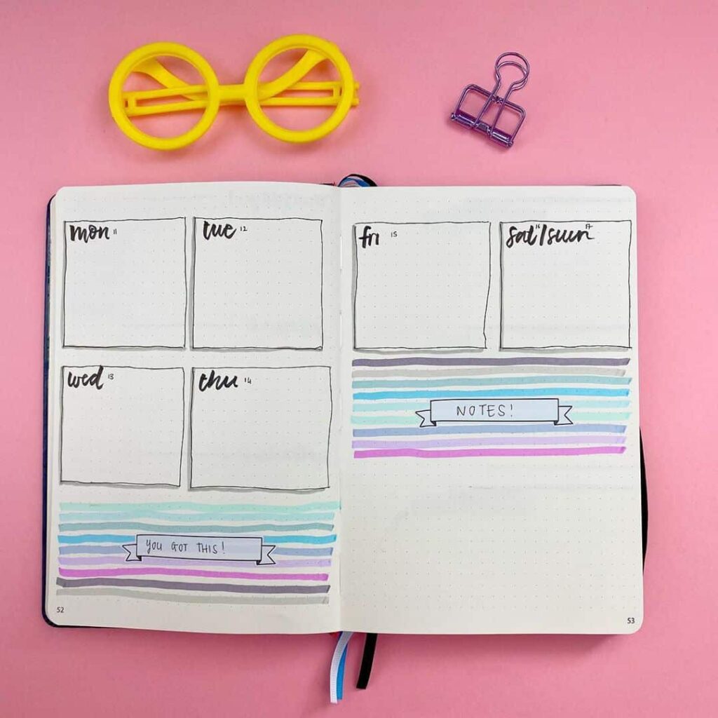 valentines day bullet journal theme