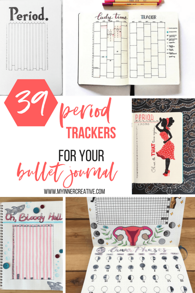 period tracker bullet journal layout