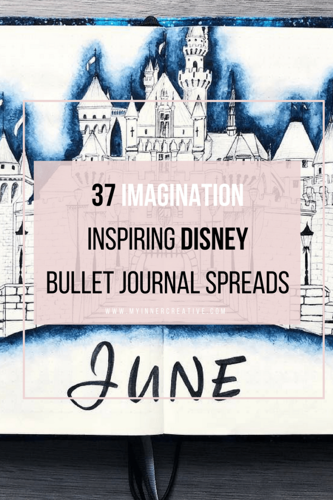 disney inspired bullet journal spreads