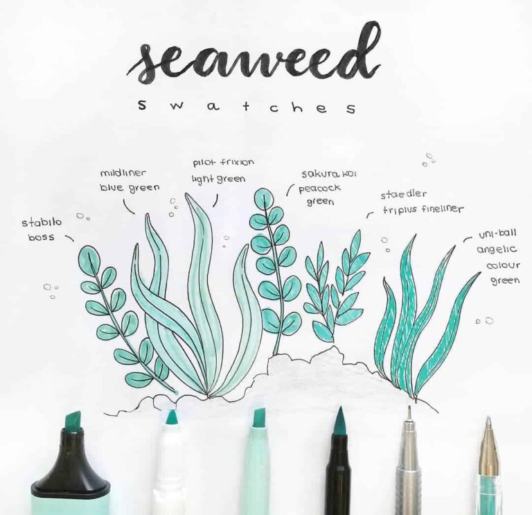 mint bullet journal layout ideas