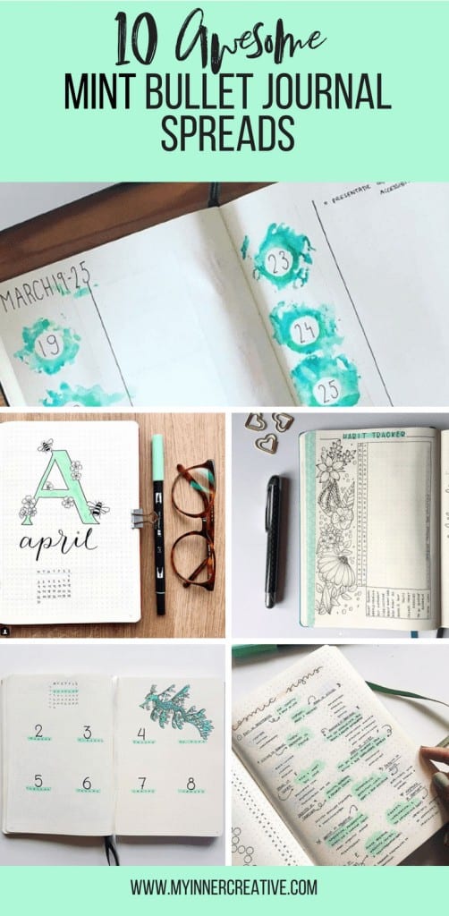 Best Mint Bullet Journal Spreads