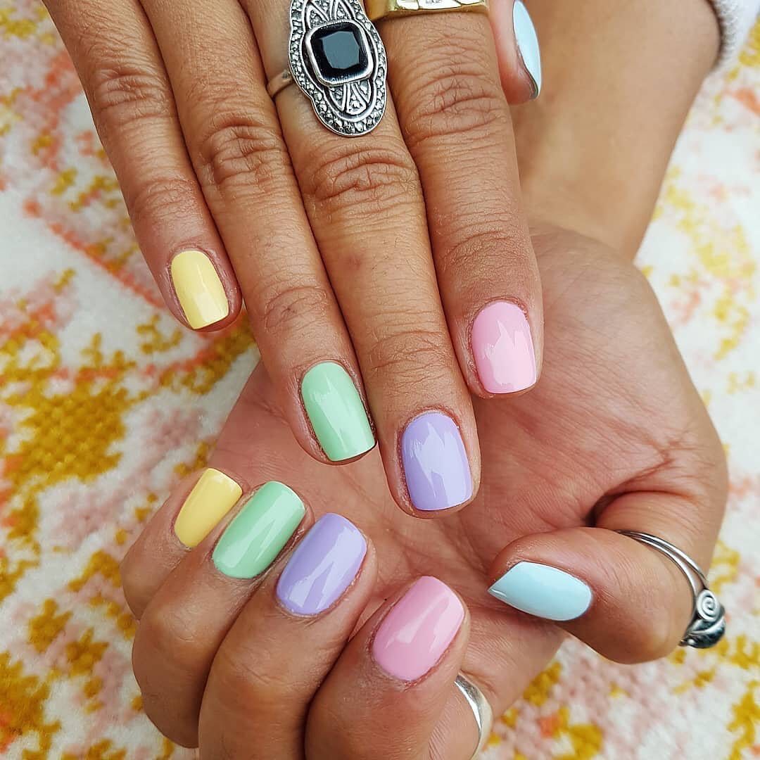 nail shapes & shades for summer